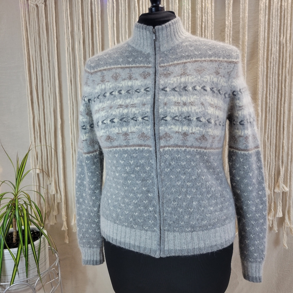 Valerie Stevens furblend cardigan